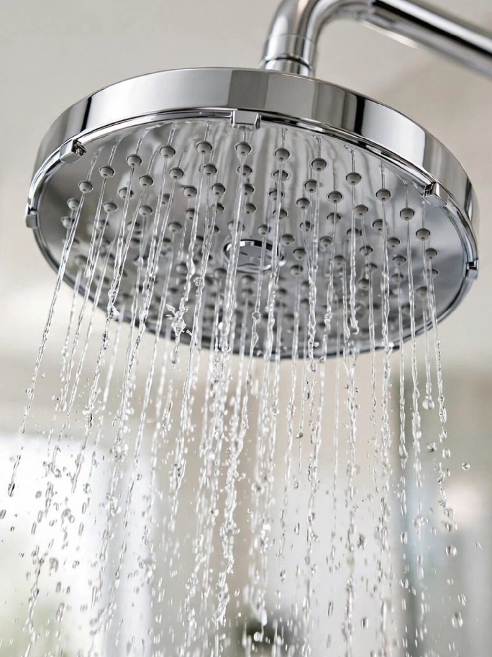 CircleSplash Chrome Rainfall Shower Head High Pressure Spa 90 Anti-Clog Jets NEW